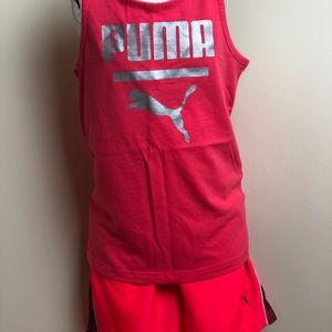 Girls Puma Matching Outfit Set